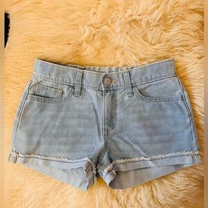 NWOT Old Navy denim shorts with adjustable waist, light blue